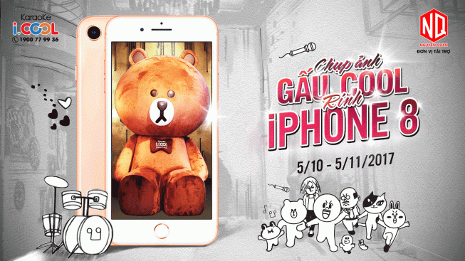 CHỤP HÌNH GẤU XINH – RINH IPHONE 8