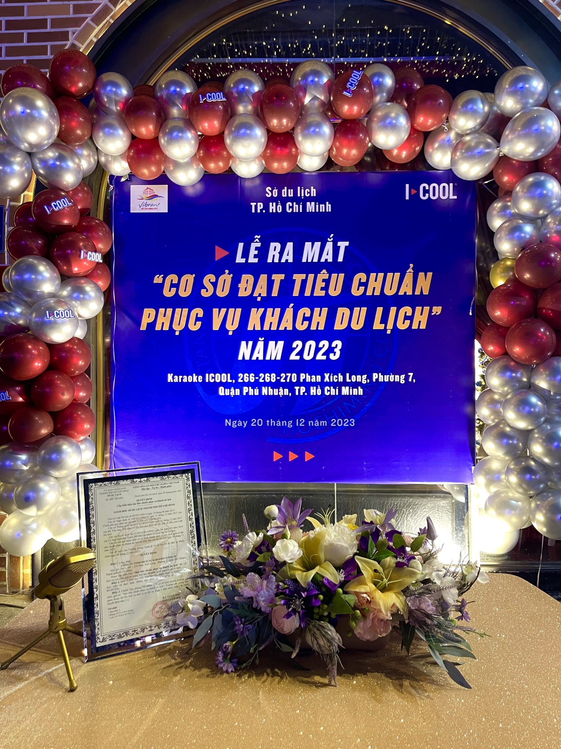 Lễ ra mắt "Cơ sở đạt tiêu chuẩn phục vụ khách du lịch" tại chi nhánh Phan Xích Long