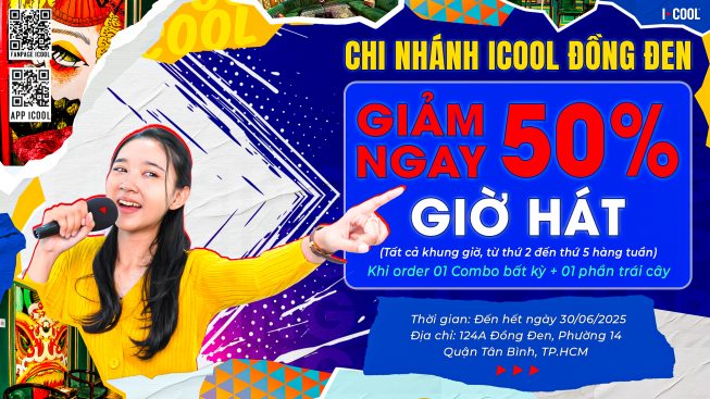 ICOOL ĐỒNG ĐEN - HÁT HẾT MÌNH, GIÁ CHỈ BẰNG MỘT NỬA VỚI ƯU ĐÃI 50%