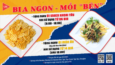 ICOOL BẬT CHẾ ĐỘ LÊN DEAL: BIA MÀ NGON - MỒI PHẢI “BÉN”