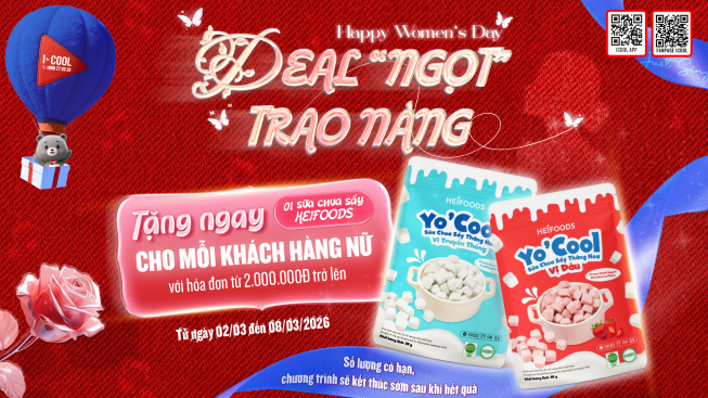 MỪNG 8/3, ICOOL TUNG NGAY DEAL “NGỌT” TRAO NÀNG
