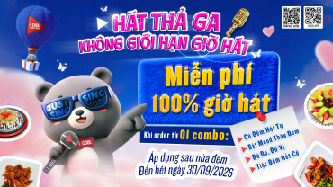 DEAL XỊN DÀNH RIÊNG CHO HỘI CÚ ĐÊM: HÁT THẢ GA - KHÔNG GIỚI HẠN GIỜ HÁT