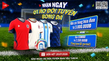 ĐẾN ICOOL SĂN NGAY ÁO ĐẤU ĐỘI TUYỂN ĐỂ KHÔNG BỎ LỠ MÙA LỄ HỘI BÓNG ĐÁ LỚN NHẤT HÀNH TINH